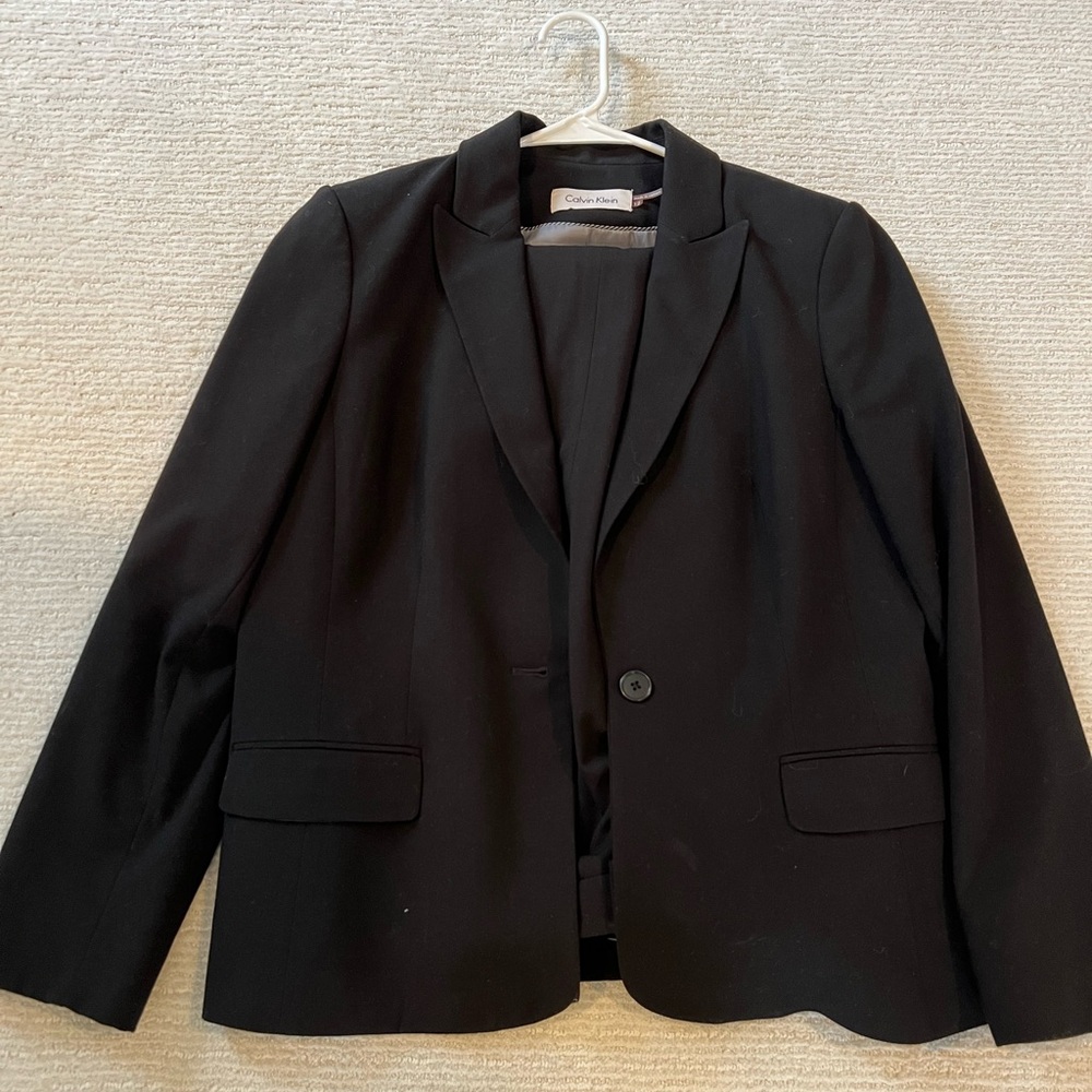 Calvin Klein black suit with pants